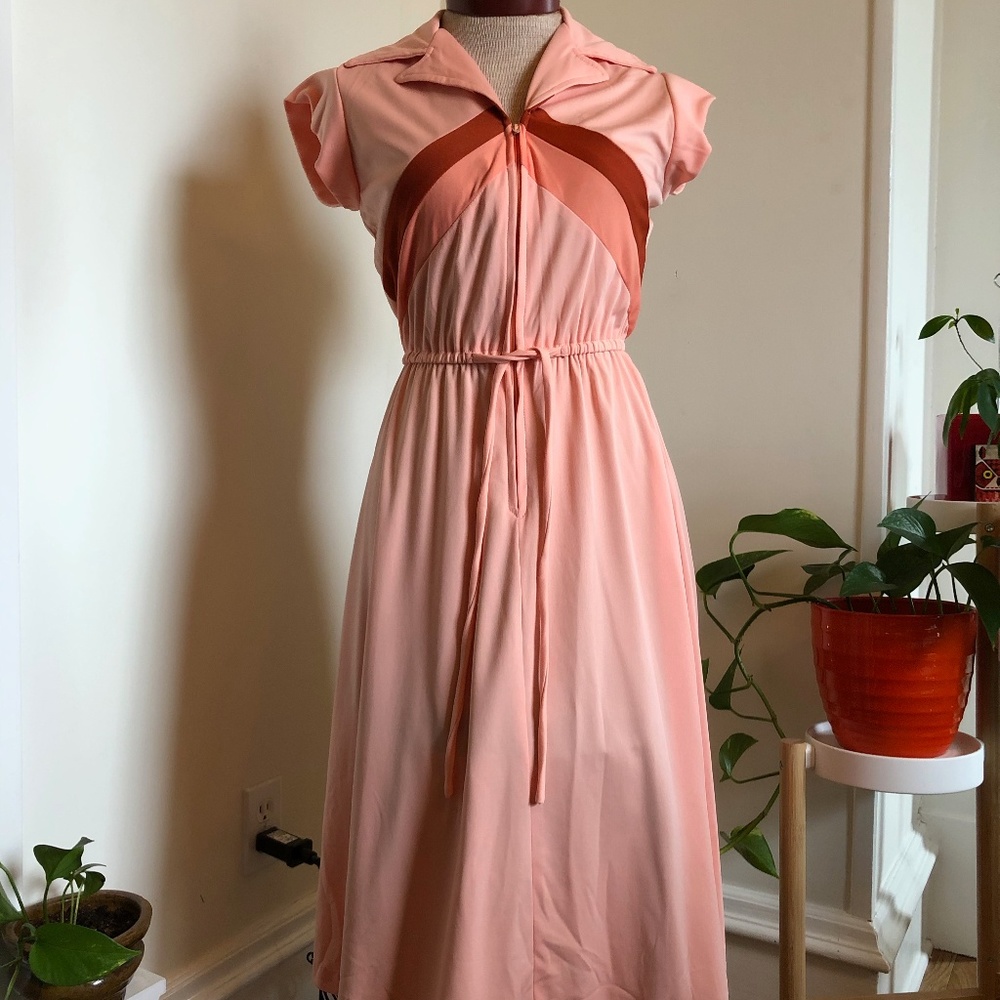 Sporty Half-Zip Vintage Dress